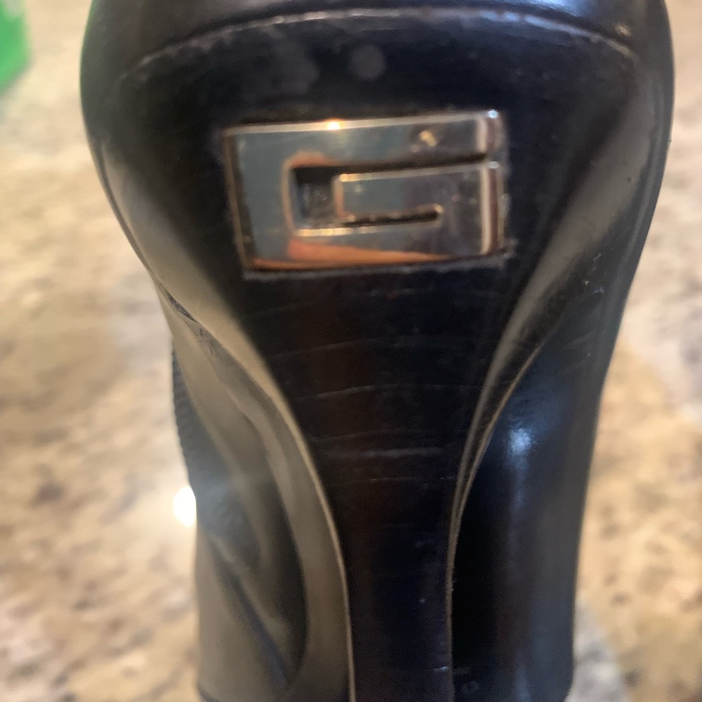 GUCCI High Ankle Black 132281 VIBRAM SOLES Womens Size 6B Leather Boots - Picture 4 of 7